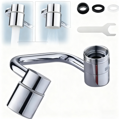 360° Rotating Faucet Extender – Adjustable Splash-Proof Kitchen Tap Nozzle with Dual Water Modes, Universal Sink Aerator, Water-Saving Swivel Filter Faucet for Home & Bathroom Use
