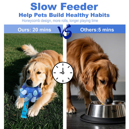 Gift for Pets, Dog Snuffle Ball Toy - Calming Puzzle Game for Small Dogs, Slow Feeder Snack Dispenser, Anxiety Relief & Mental Stimulation, Velvet Scented Hide & Seek Treat Ball,Ball Puzzle, Native Hidden Toy, Pet Snuffle Ball