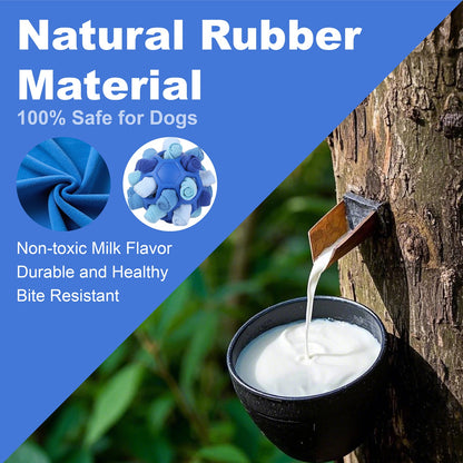 Gift for Pets, Dog Snuffle Ball Toy - Calming Puzzle Game for Small Dogs, Slow Feeder Snack Dispenser, Anxiety Relief & Mental Stimulation, Velvet Scented Hide & Seek Treat Ball,Ball Puzzle, Native Hidden Toy, Pet Snuffle Ball