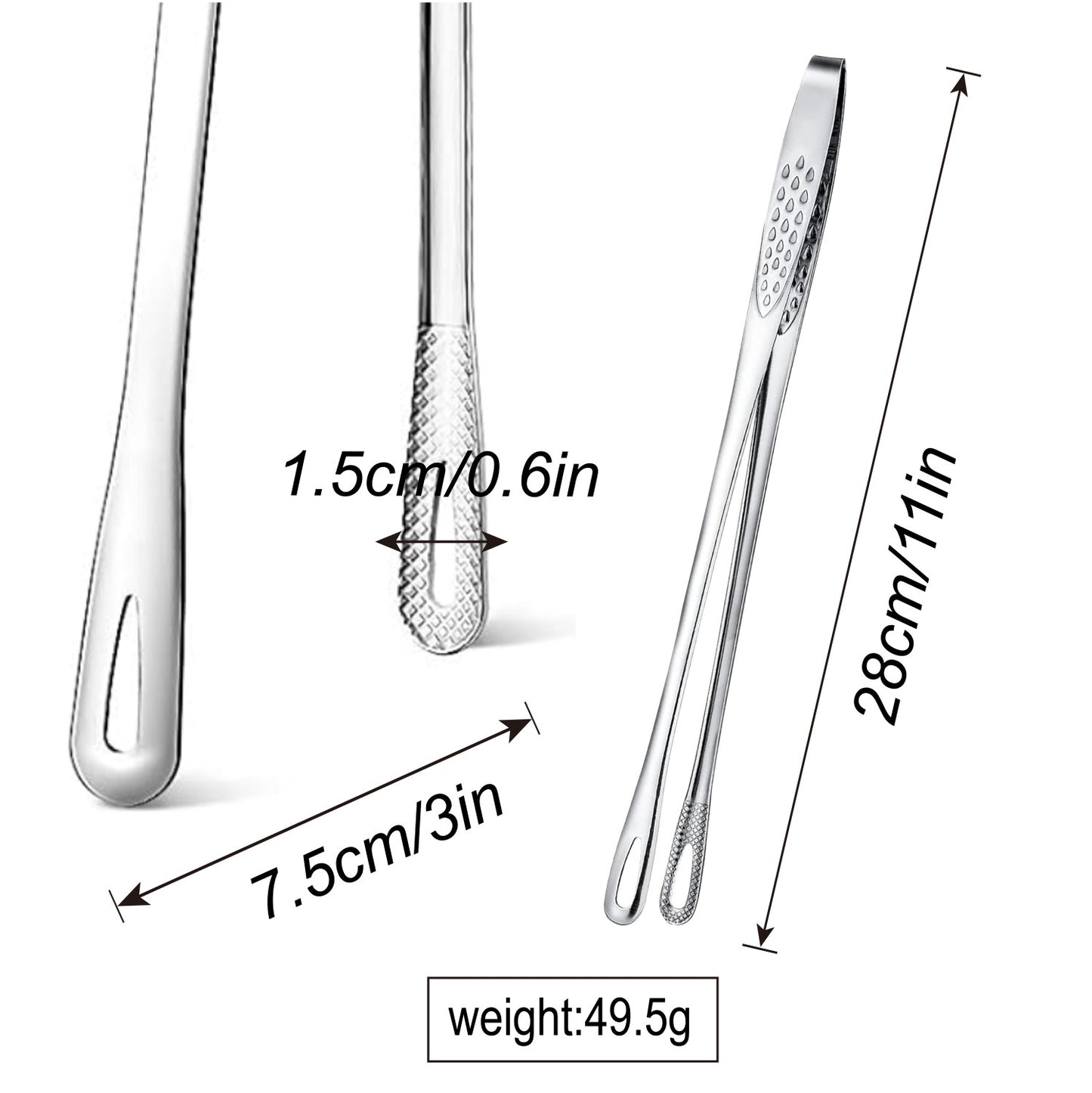 BBQ Meat Flipper Tongs – Heavy-Duty Stainless Steel Grilling Tool for Steaks, Burgers & Chicken, Ideal Holiday Gift for Dad, Outdoor Party & Camping Essentials