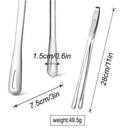 BBQ Meat Flipper Tongs – Heavy-Duty Stainless Steel Grilling Tool for Steaks, Burgers & Chicken, Ideal Holiday Gift for Dad, Outdoor Party & Camping Essentials