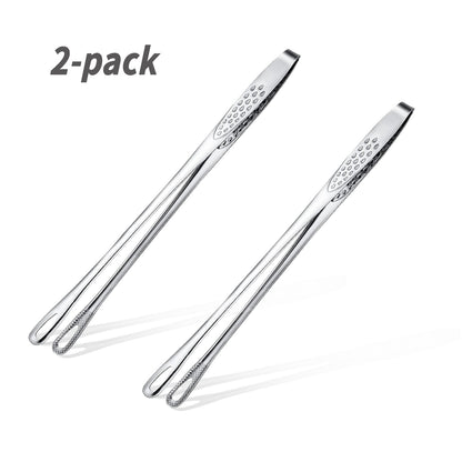 BBQ Meat Flipper Tongs – Heavy-Duty Stainless Steel Grilling Tool for Steaks, Burgers & Chicken, Ideal Holiday Gift for Dad, Outdoor Party & Camping Essentials