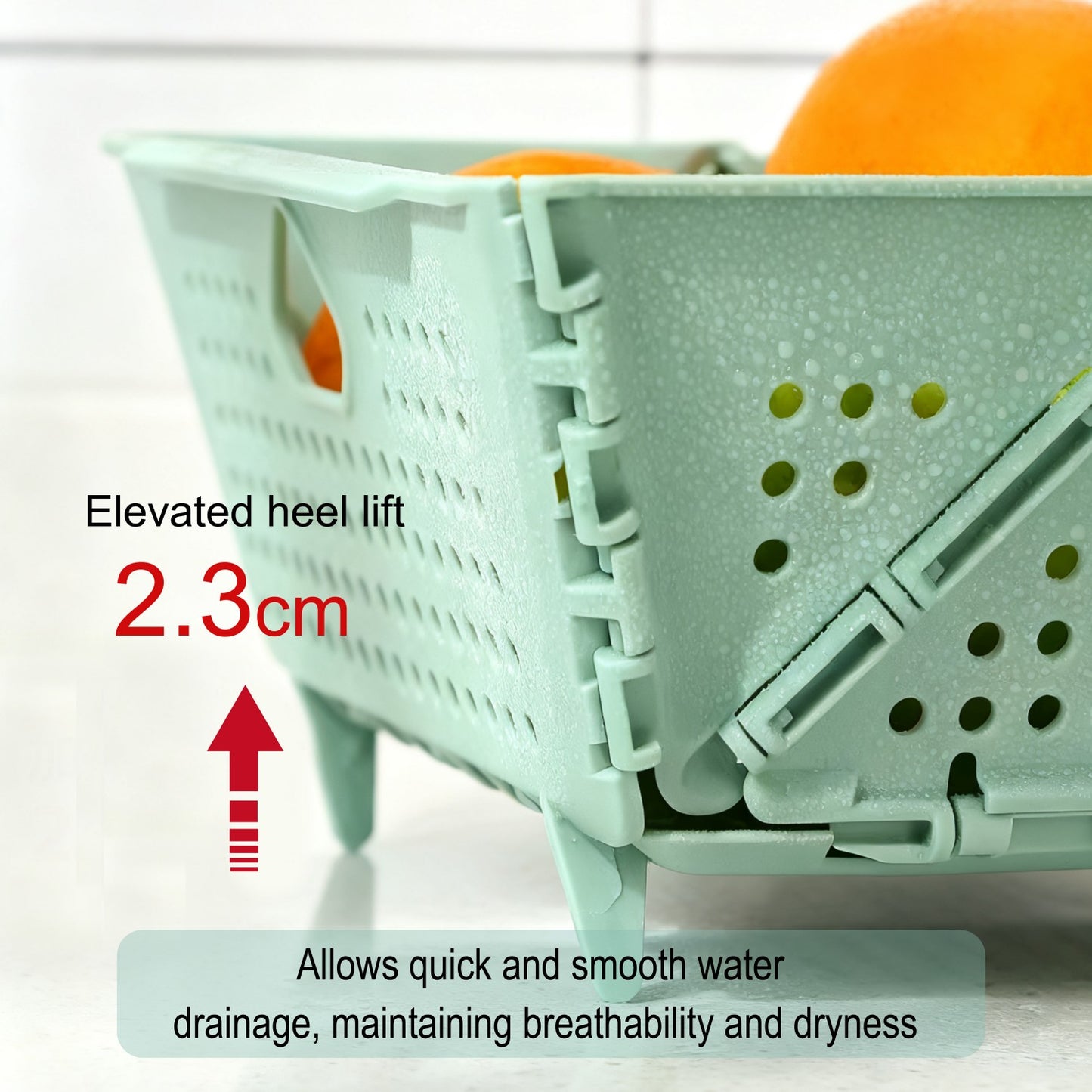 2-Pack Thickened Collapsible Kitchen Strainer – Multifunctional for Fruits, Pasta & Space-Saving Storage