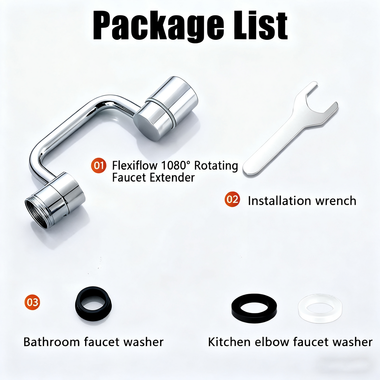 360° Rotating Faucet Extender – Adjustable Splash-Proof Kitchen Tap Nozzle with Dual Water Modes, Universal Sink Aerator, Water-Saving Swivel Filter Faucet for Home & Bathroom Use