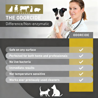 16oz Concentrated Kennel Odor Eliminator – Powerful Non-Enzymatic Formula, Fresh Apricot Scent, Long-Lasting Pet Deodorizer for Kennels, Floors & Home Cleaning