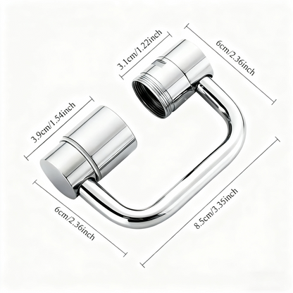 360° Rotating Faucet Extender – Adjustable Splash-Proof Kitchen Tap Nozzle with Dual Water Modes, Universal Sink Aerator, Water-Saving Swivel Filter Faucet for Home & Bathroom Use