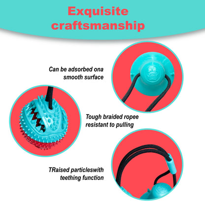 Pet gifts, interactive feeding chew toys, dog educational toys, anxiety relief,food grade silicone, interactive food dispensing toy, interactive teething ball, dog food dispensing toy Spinning Snack Ball for Dogs