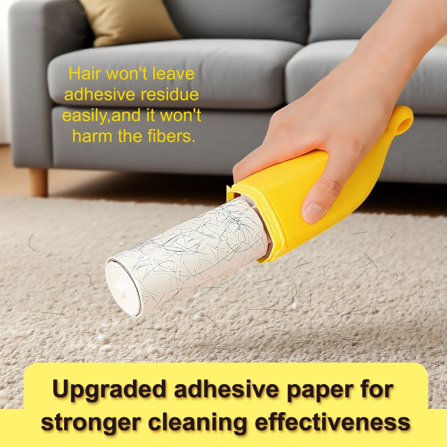 2-in-1 Banana Cartoon Lint Remover – Double-Sided Fabric Shaver & Pet Hair Brush, Ergonomic Design, Portable Fuzz Cleaner for Clothes