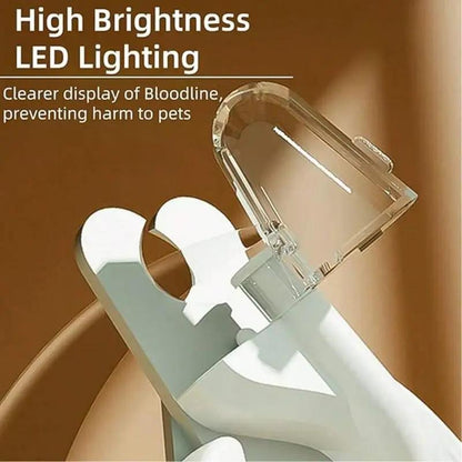 NEW 2 in 1 Professional LED Pet Nail Clipper and Nail File - With LED Light to Avoid Over- Cutting Nails, for Pet with the light Nails, Easy & Safe Essential Pet Care Supply