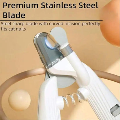 NEW 2 in 1 Professional LED Pet Nail Clipper and Nail File - With LED Light to Avoid Over- Cutting Nails, for Pet with the light Nails, Easy & Safe Essential Pet Care Supply