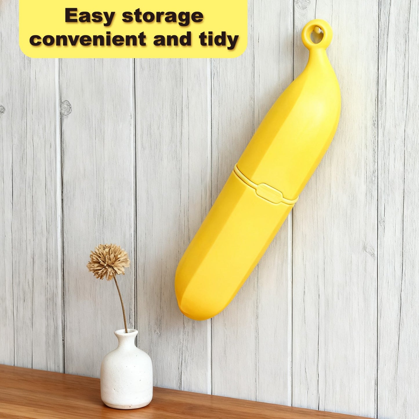 2-in-1 Banana Cartoon Lint Remover – Double-Sided Fabric Shaver & Pet Hair Brush, Ergonomic Design, Portable Fuzz Cleaner for Clothes