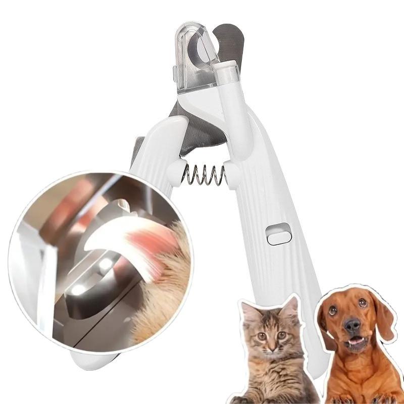 NEW 2 in 1 Professional LED Pet Nail Clipper and Nail File - With LED Light to Avoid Over- Cutting Nails, for Pet with the light Nails, Easy & Safe Essential Pet Care Supply
