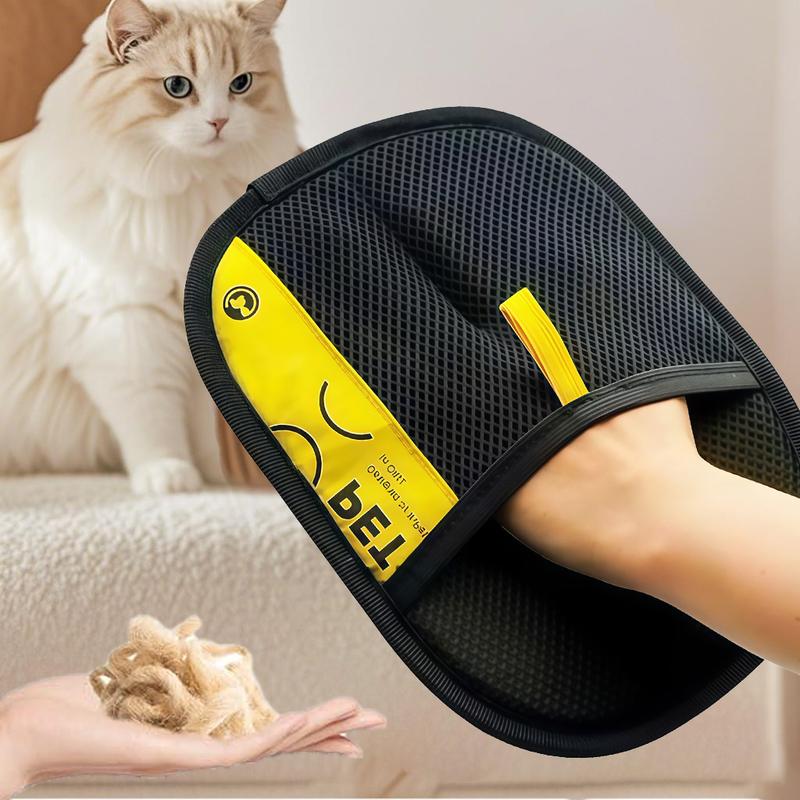 Pet Double Sided Grooming Gloves,Static Removal Gloves for Pet Hair,Multi-Function,For Washing,Hair Removal,Beauty,Sofa,Bed Sheets,Clothes,Suitable for Cats and Dogs