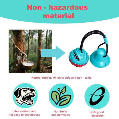 Pet gifts, interactive feeding chew toys, dog educational toys, anxiety relief,food grade silicone, interactive food dispensing toy, interactive teething ball, dog food dispensing toy Spinning Snack Ball for Dogs