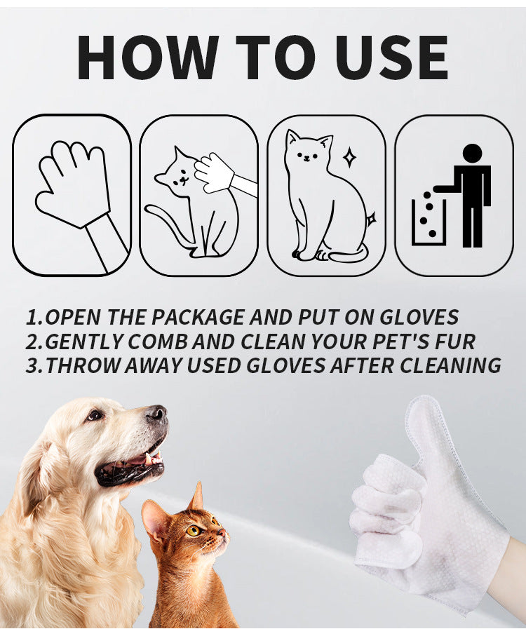 Magic Petting Experience: 6-Pair Pet Hair Remover Gloves - Groom & Clean Dogs or Cats As You Pet, with Built-In Safety Design