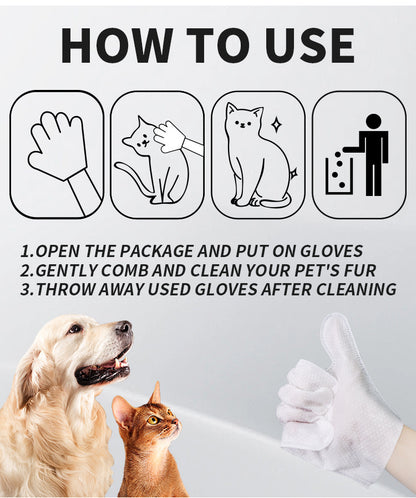 Magic Petting Experience: 6-Pair Pet Hair Remover Gloves - Groom & Clean Dogs or Cats As You Pet, with Built-In Safety Design