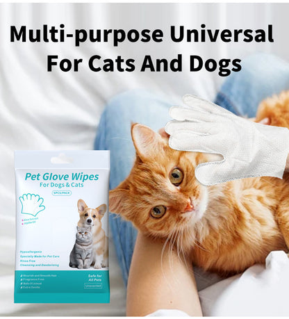 Magic Petting Experience: 6-Pair Pet Hair Remover Gloves - Groom & Clean Dogs or Cats As You Pet, with Built-In Safety Design